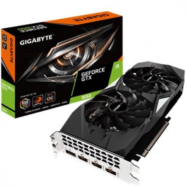 Gigabyte GeForce GTX 1650 WINDFORCE OC 4GB Graphics Card displayed for purchase at Unix Network shop in Jashore, Bangladesh.